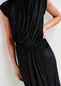 Essentiel Antwerp Black stretch - jersey midi dress - Fifi & Moose BoutiqueFifi & Moose BoutiqueFifi & Moose BoutiqueClothing