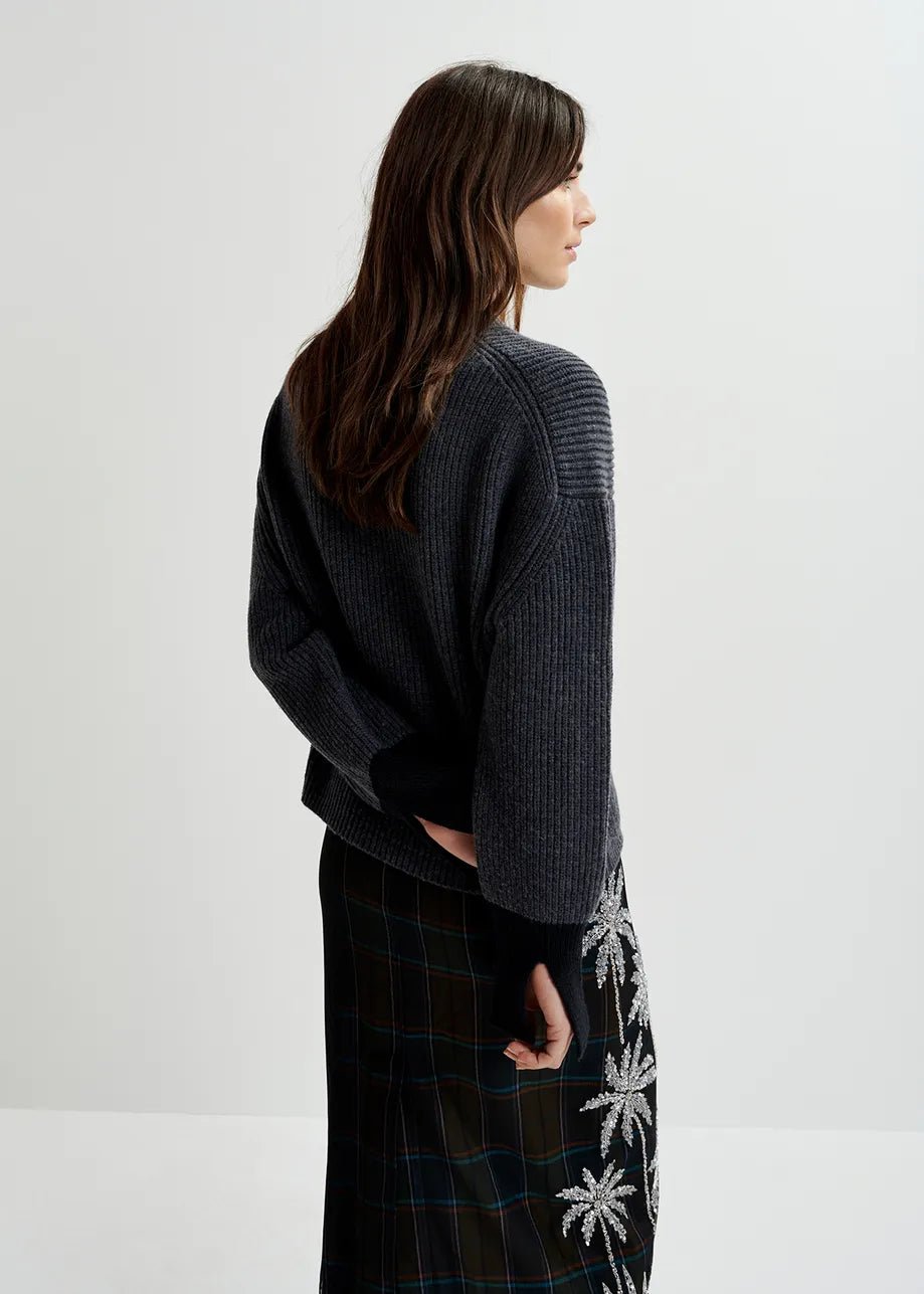Essentiel Antwerp Ginster bicolour knitted pull - Fifi & Moose BoutiqueFifi & MooseFifi & Moose BoutiquePullover