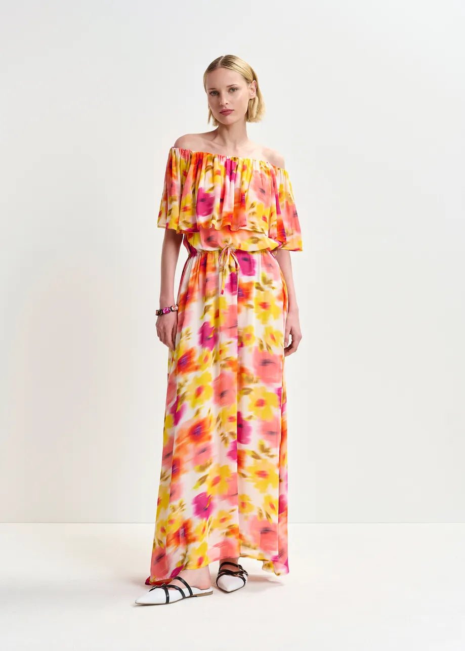 Essentiel Antwerp Hirgo off shoulder maxi dress - Fifi & Moose BoutiqueFifi & MooseFifi & Moose BoutiqueClothing