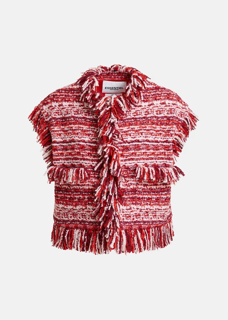 Essentiel Antwerp Ishani Fringed Gilet Hu - Fifi & Moose BoutiqueFifi & MooseFifi & Moose BoutiqueCoats & Jackets