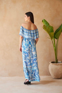 Inoa Blossom Dress - Paisley Azure - Fifi & Moose BoutiqueFifi & MooseFifi & Moose BoutiqueClothing