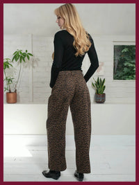Nooki Ditta Leopard Barrel Leg jeans - Fifi & Moose BoutiqueFifi & Moose BoutiqueFifi & Moose BoutiqueJeans