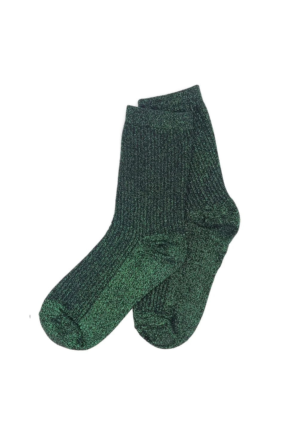 Nooki Glitterati Socks in Green - Fifi & Moose BoutiqueFifi & MooseFifi & Moose BoutiqueClothing