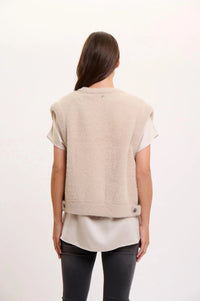 Rino & Pelle Elona Short Waitscoat in Stone - Fifi & Moose BoutiqueFifi & MooseFifi & Moose BoutiqueClothing