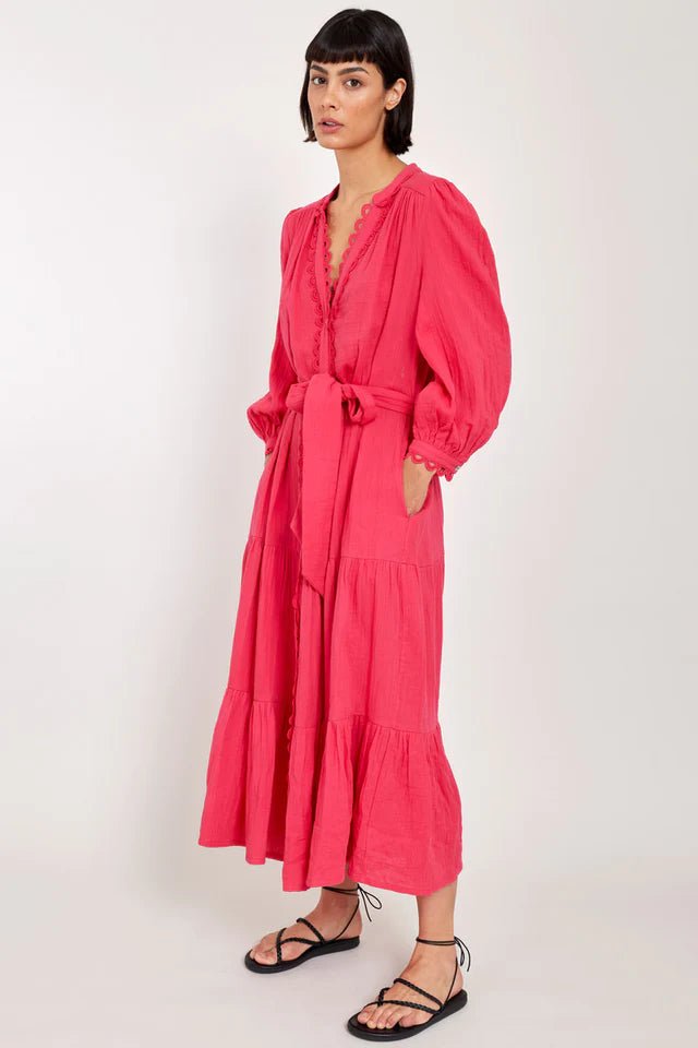 East Heritage Hera Fuchsia Organic Cotton Dress - Fifi & Moose BoutiqueFifi & Moose BoutiqueFifi & Moose BoutiqueDresses