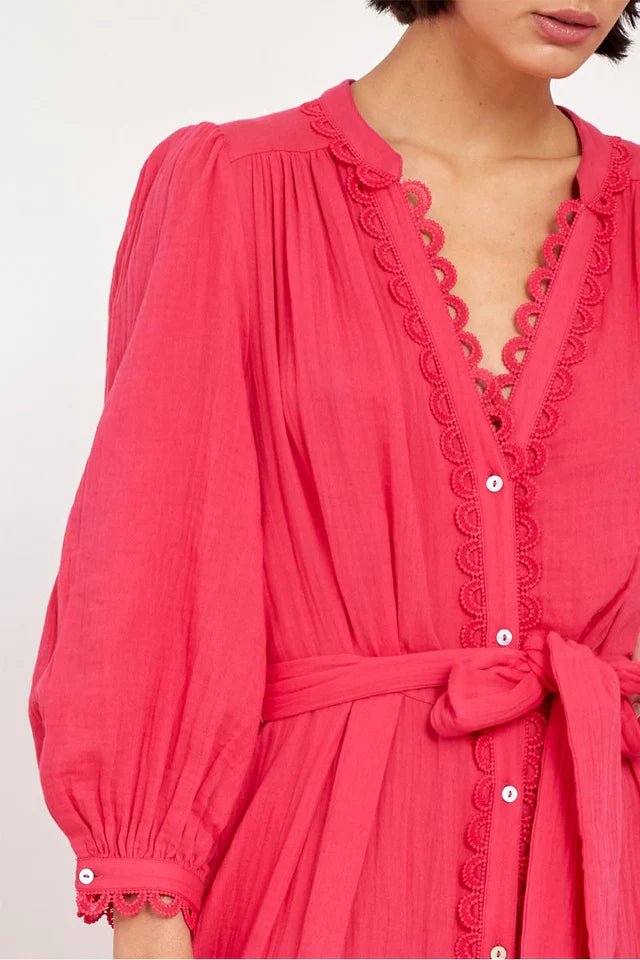 East Heritage Hera Fuchsia Organic Cotton Dress - Fifi & Moose BoutiqueFifi & Moose BoutiqueFifi & Moose BoutiqueDresses