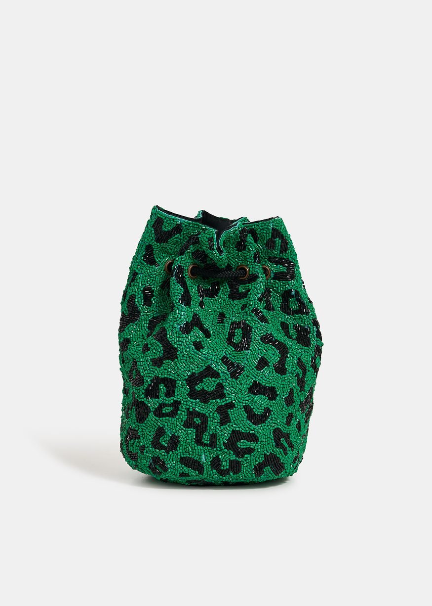Essentiel Antwerp Enquiry Bead-embillished mini bag with leopard motif - Fifi & Moose BoutiqueFifi & MooseFifi & Moose BoutiqueBag