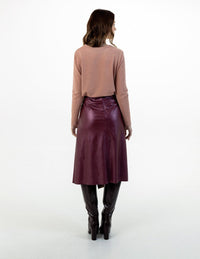 FeeG ABIGAIL-KNIT TOP WITH Contrast Front - Pink - Fifi & MooseFifi & MooseFifi & MoosePullover