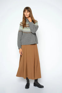 Mos Mosh MMDaya Fjord Highneck Knit Pullover