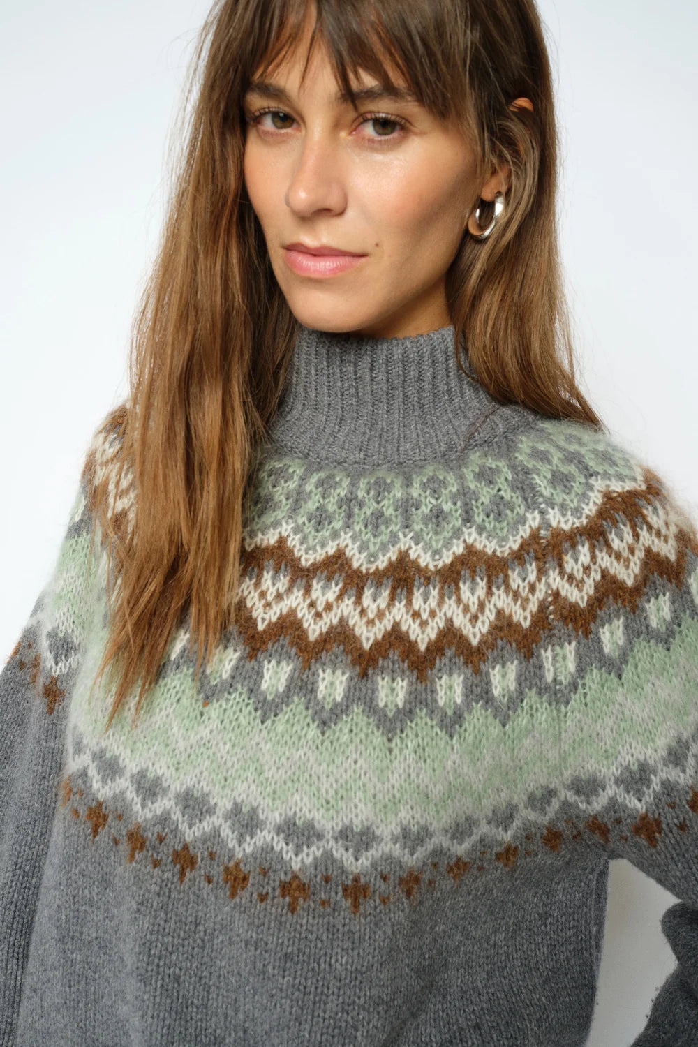 Mos Mosh MMDaya Fjord Highneck Knit Pullover