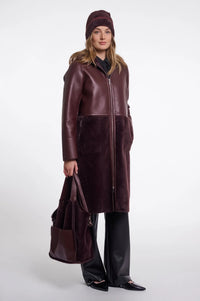 Rino & Pelle Chi handbag in Fudge cloak
