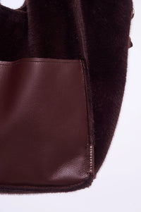 Rino & Pelle Chi handbag in Fudge cloak