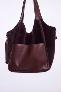 Rino & Pelle Chi handbag in Fudge cloak