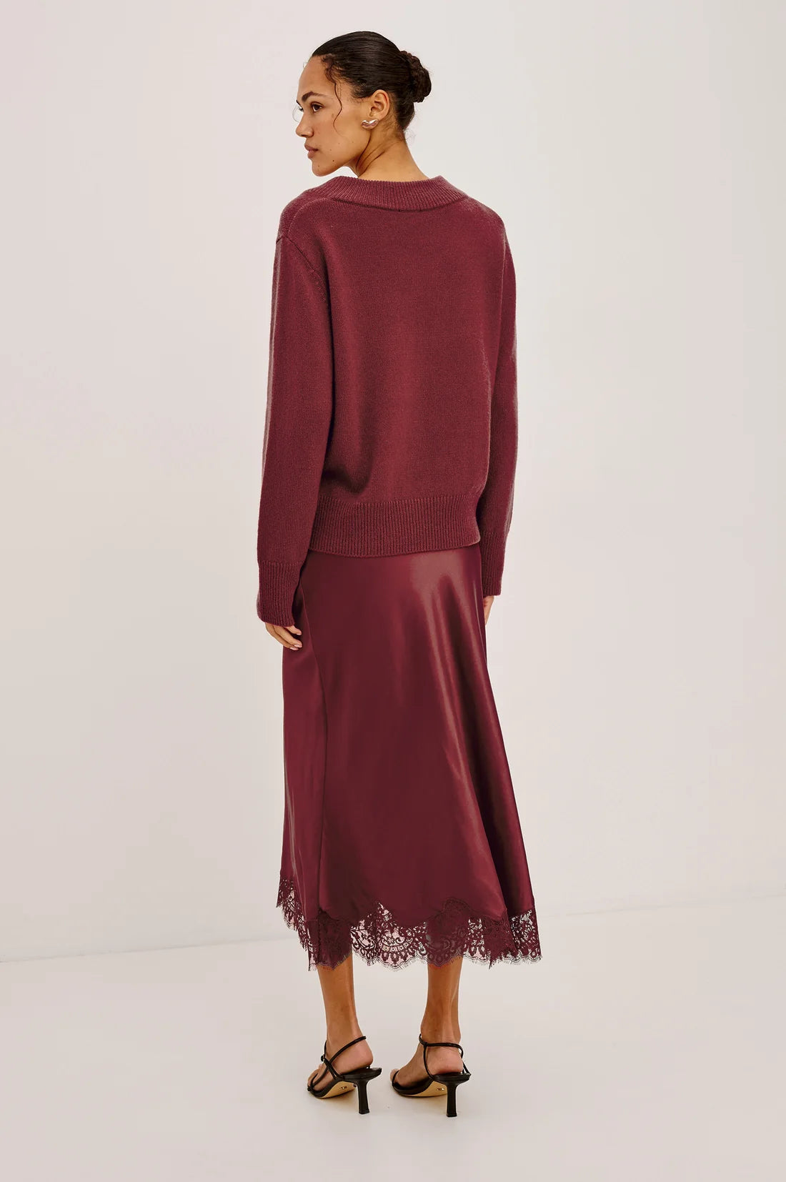 Rails Ebony Skirt in Crimson