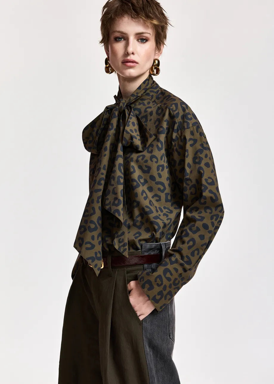 Essentiel Antwerp Khaleesi Pussy Bow Tie Shirt