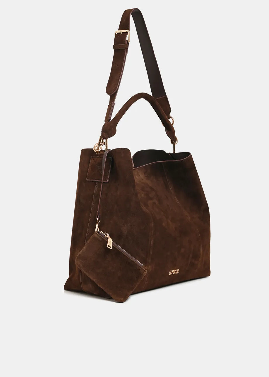 Essentiel Antwerp Kroon Suede Leather Shopperbag
