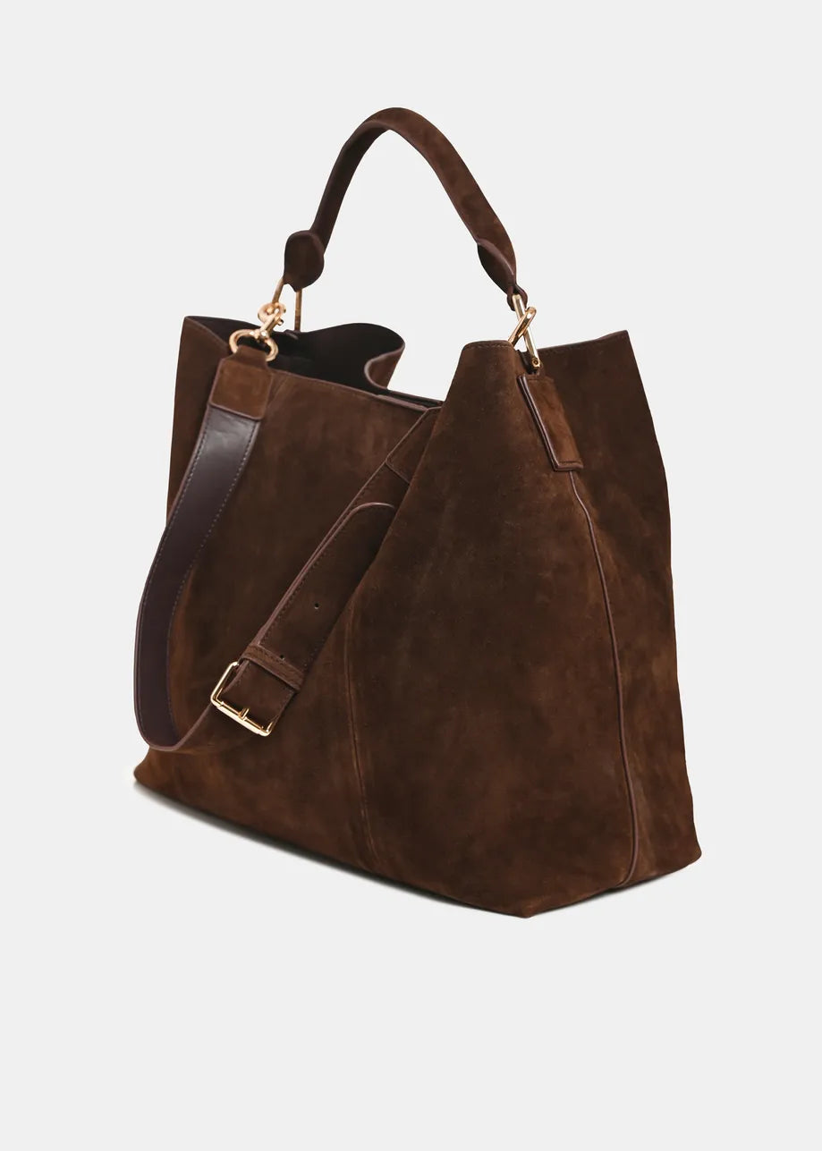 Essentiel Antwerp Kroon Suede Leather Shopperbag