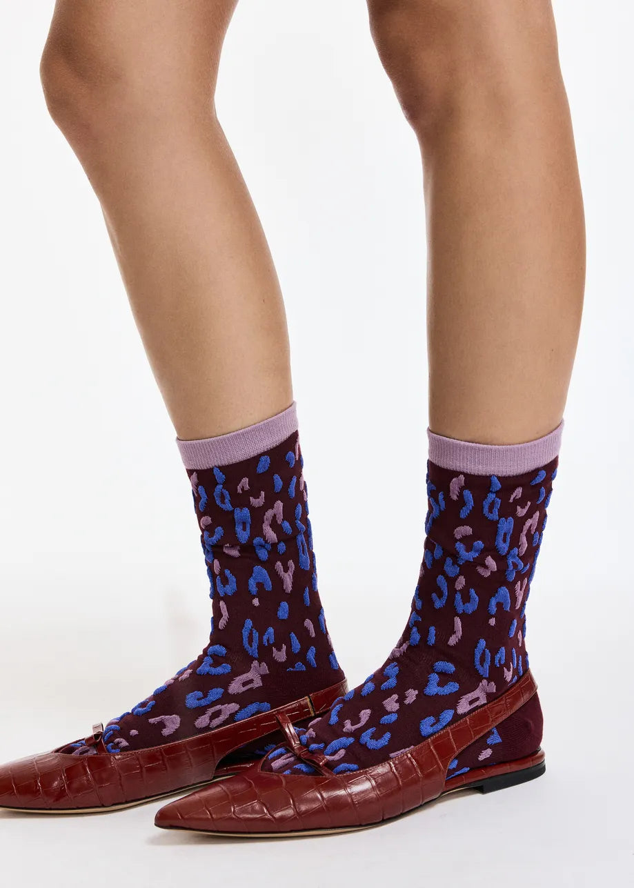 Essentiel Antwerp Karty Leopard Socks