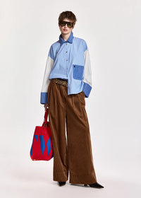 Essentiel Antwerp Kofee Printed Leather Belt