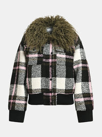 Essentiel Antwerp KPOP Faux Fur Collar Bomber