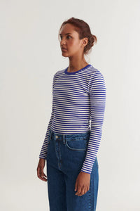 Basic Apparel Ludmilla LS Tee - Blue