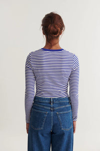 Basic Apparel Ludmilla LS Tee - Blue