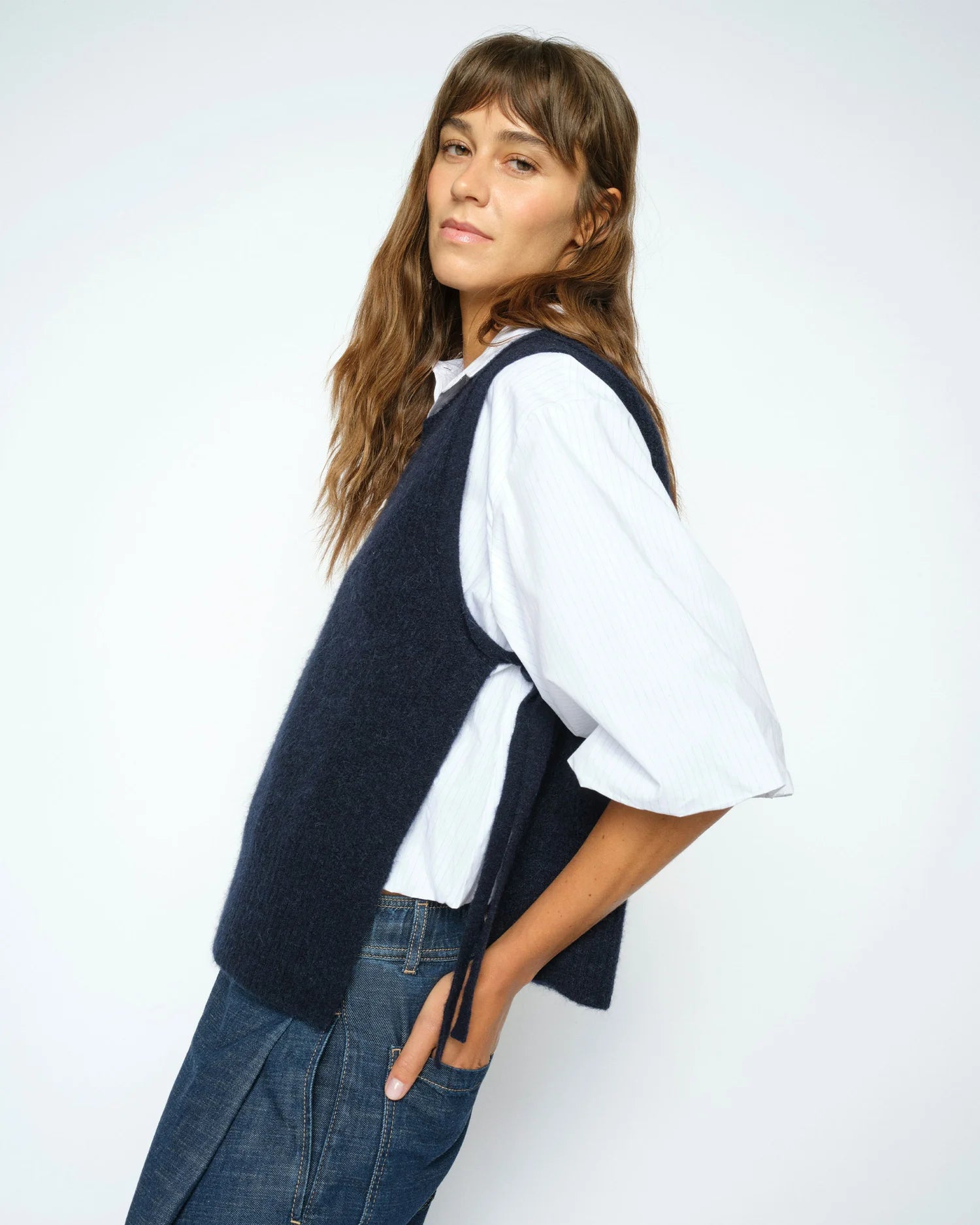 Mos Mosh MMThora Tie Knit Vest