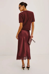Rails Ebony Skirt in Crimson