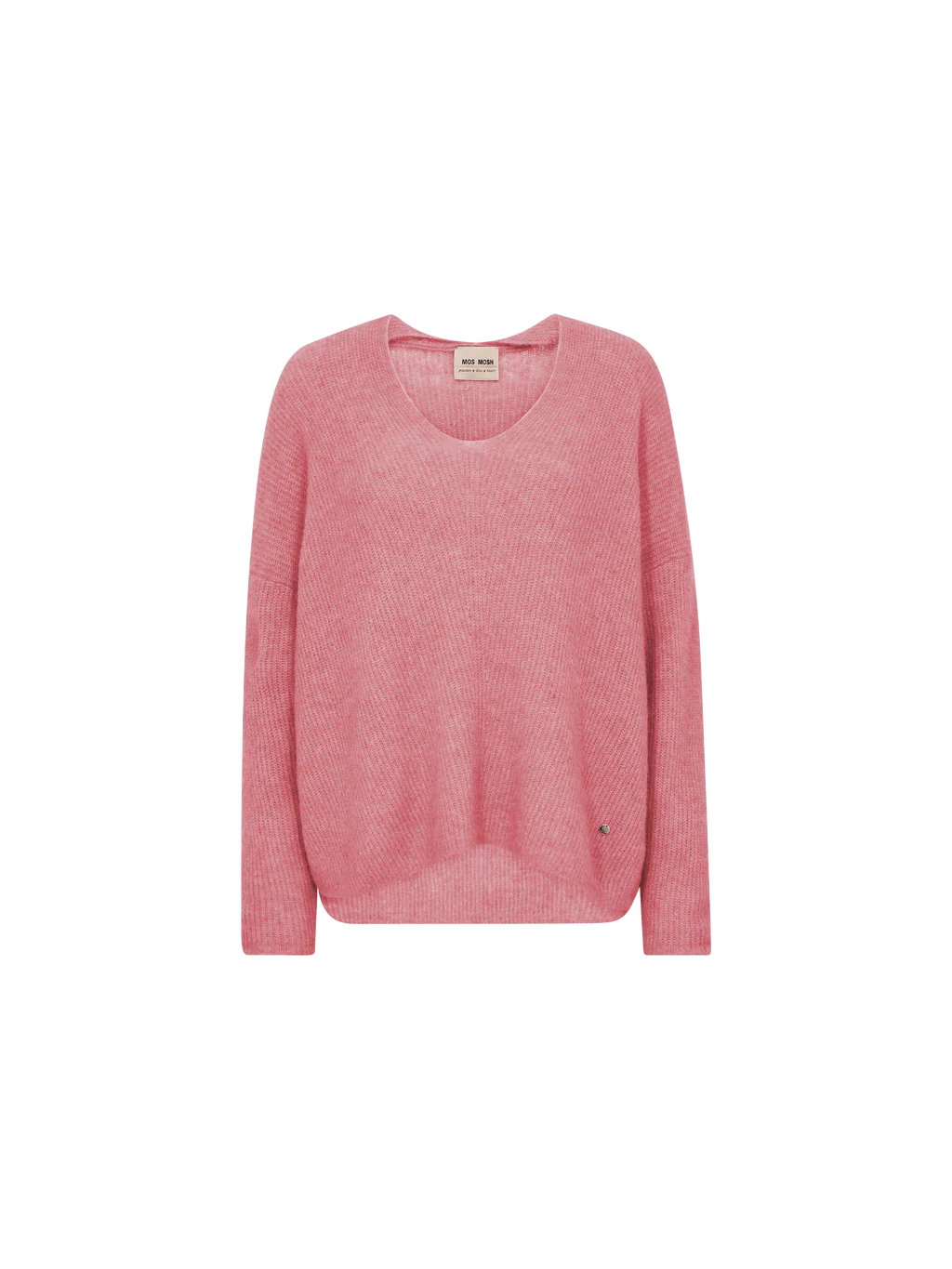 Mos Mosh MMThora V-Neck Knit in Dusty Rose