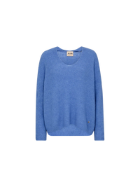 Mos Mosh MMThora V-Neck Knit in Ultramarine