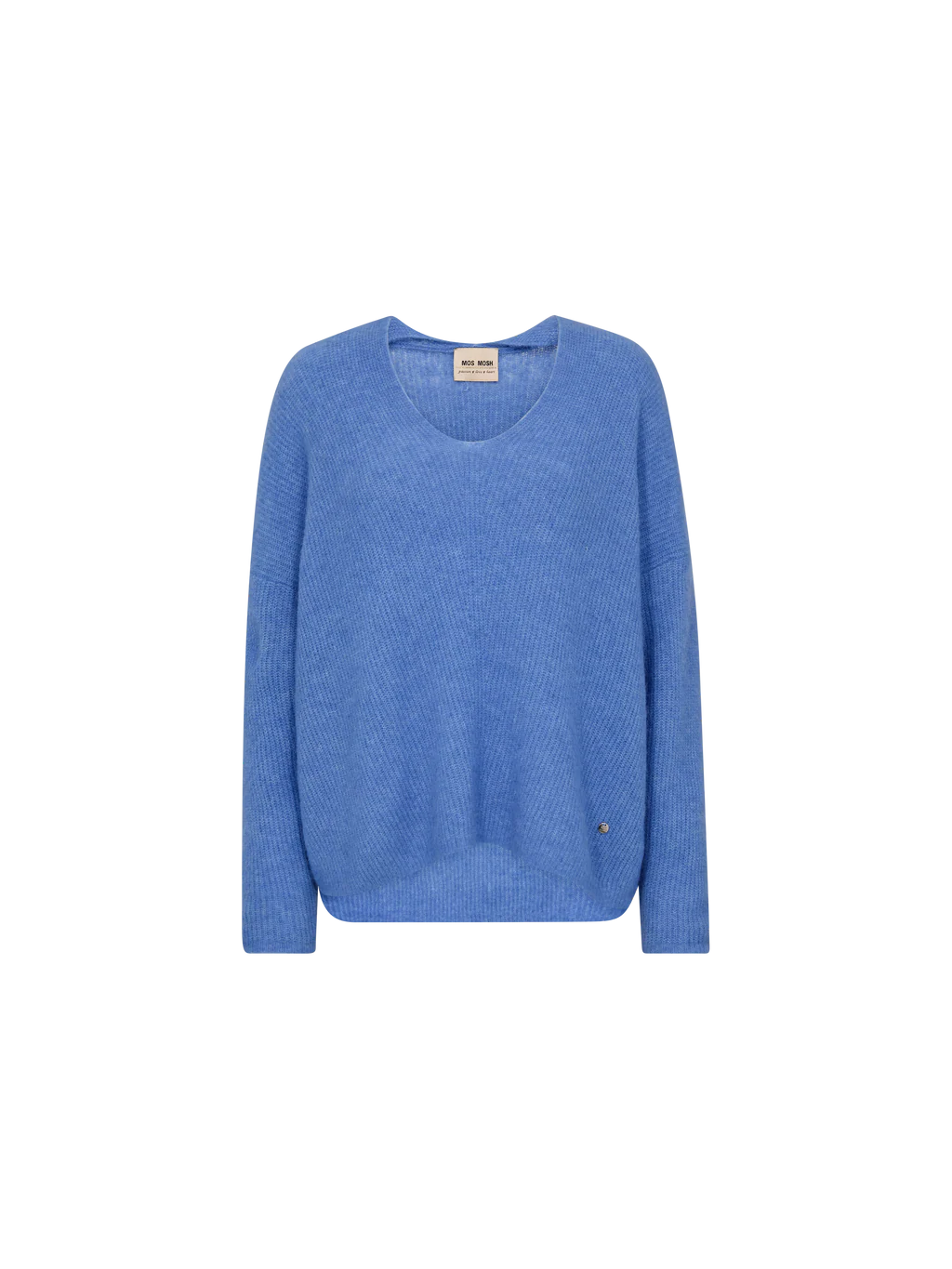 Mos Mosh MMThora V-Neck Knit in Ultramarine