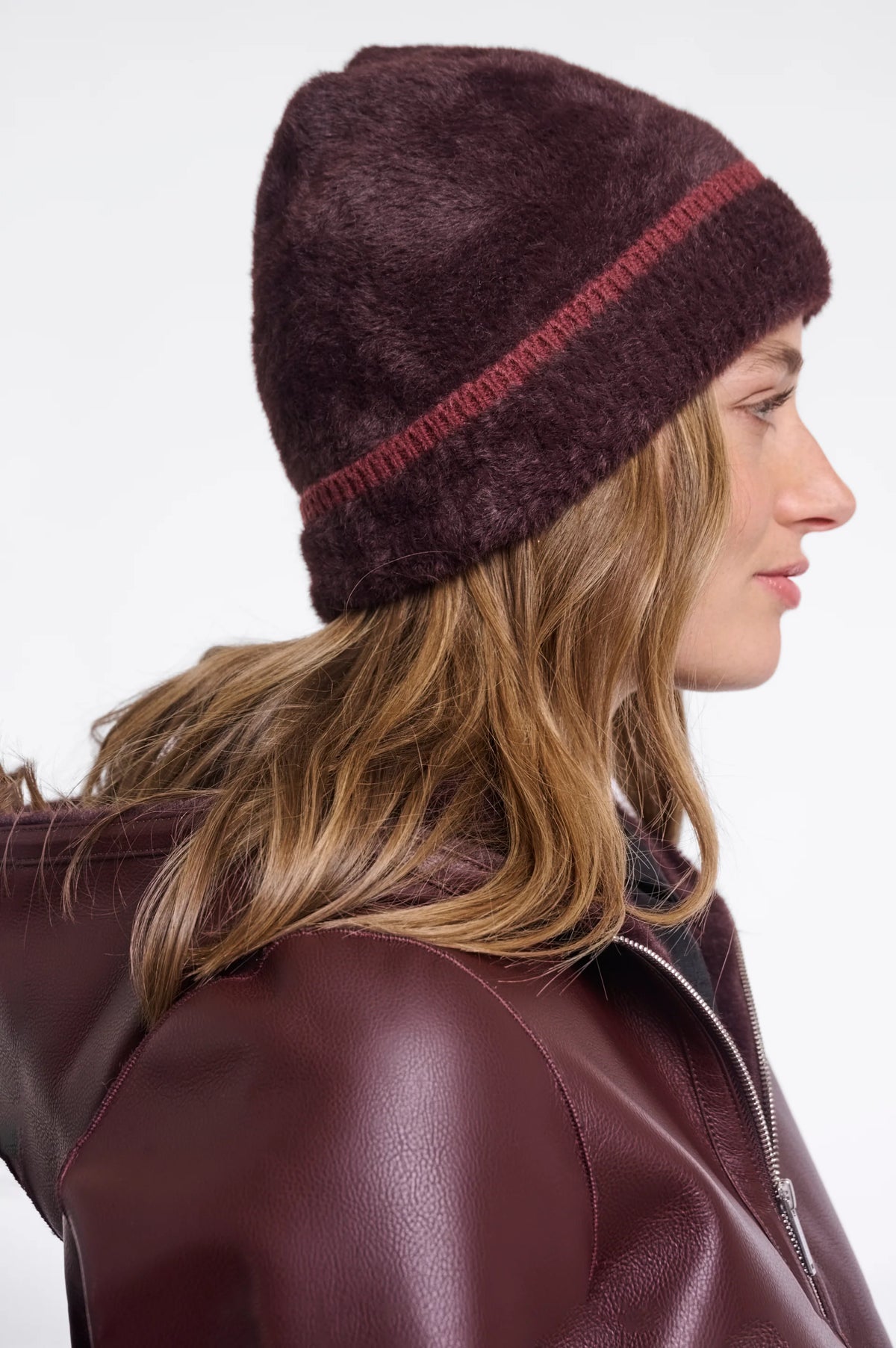 Rino & Pelle Connie Beanie in Fudge Sangria