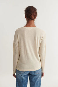 Basic Apparel Ashly LS Tee in Summer Sand - Fifi & Moose BoutiqueFifi & Moose BoutiqueFifi & Moose BoutiqueClothing