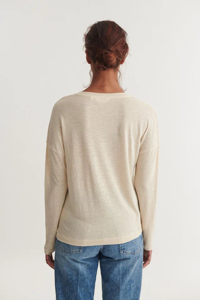Basic Apparel Ashly LS Tee in Summer Sand - Fifi & Moose BoutiqueFifi & Moose BoutiqueFifi & Moose BoutiqueClothing