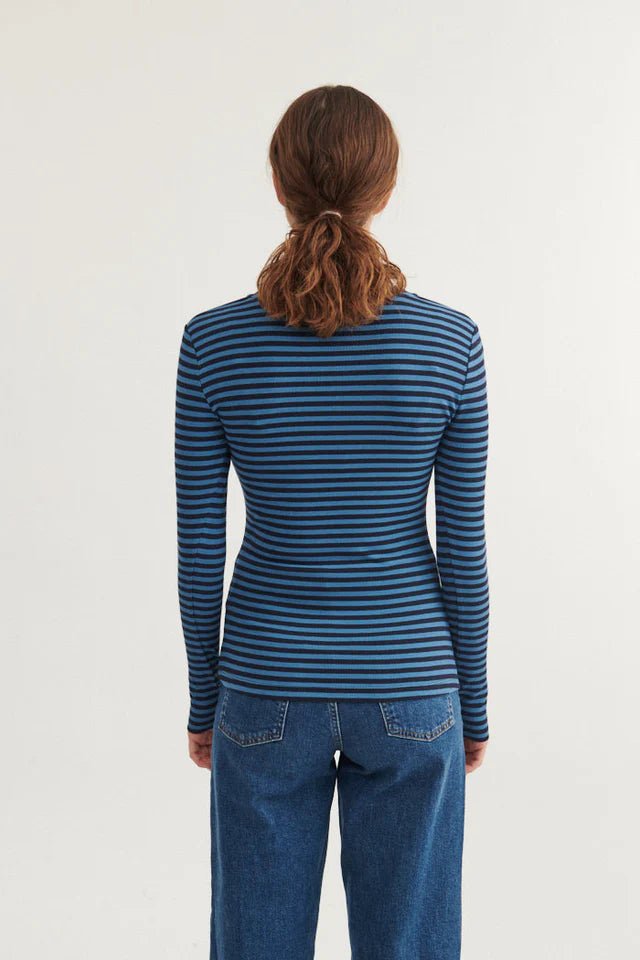 Basic Apparel Ludmilla LS Tee - Copen Blue/Sky Captain - Fifi & Moose BoutiqueFifi & Moose BoutiqueFifi & Moose BoutiqueClothing