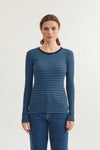 Basic Apparel Ludmilla LS Tee - Copen Blue/Sky Captain - Fifi & Moose BoutiqueFifi & Moose BoutiqueFifi & Moose BoutiqueClothing