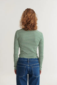 Basic Apparel Ludmilla LS Tee - Green - Fifi & Moose BoutiqueFifi & Moose BoutiqueFifi & Moose BoutiqueClothing