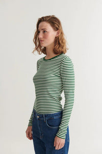 Basic Apparel Ludmilla LS Tee - Green - Fifi & Moose BoutiqueFifi & Moose BoutiqueFifi & Moose BoutiqueClothing