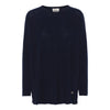 Beta Studios Berta Oversize O - Neck Navy - Fifi & Moose BoutiqueFifi & Moose BoutiqueFifi & Moose BoutiqueClothing