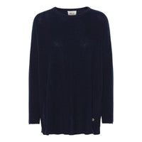 Beta Studios Berta Oversize O - Neck Navy - Fifi & Moose BoutiqueFifi & Moose BoutiqueFifi & Moose BoutiqueClothing