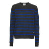 Beta Studios Bibi Striped O - Neck - Anthracite Grey/Azure blue - Fifi & Moose BoutiqueFifi & Moose BoutiqueFifi & Moose BoutiqueClothing
