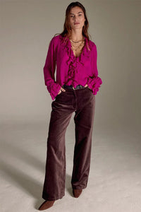 East Heritage Nuan Pink Ruffle Top - Fifi & Moose BoutiqueFifi & MooseFifi & Moose BoutiqueBlouse Shirt