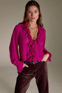 East Heritage Nuan Pink Ruffle Top - Fifi & Moose BoutiqueFifi & MooseFifi & Moose BoutiqueBlouse Shirt