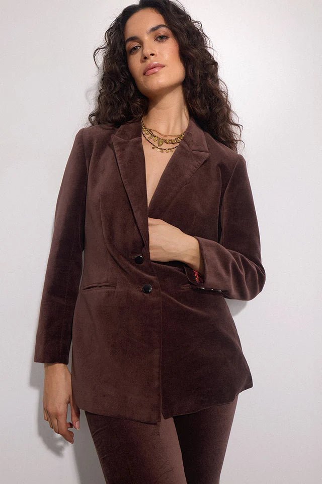 East Heritage Valaris Velvet Blazer - Fifi & Moose BoutiqueFifi & MooseFifi & Moose BoutiqueClothing