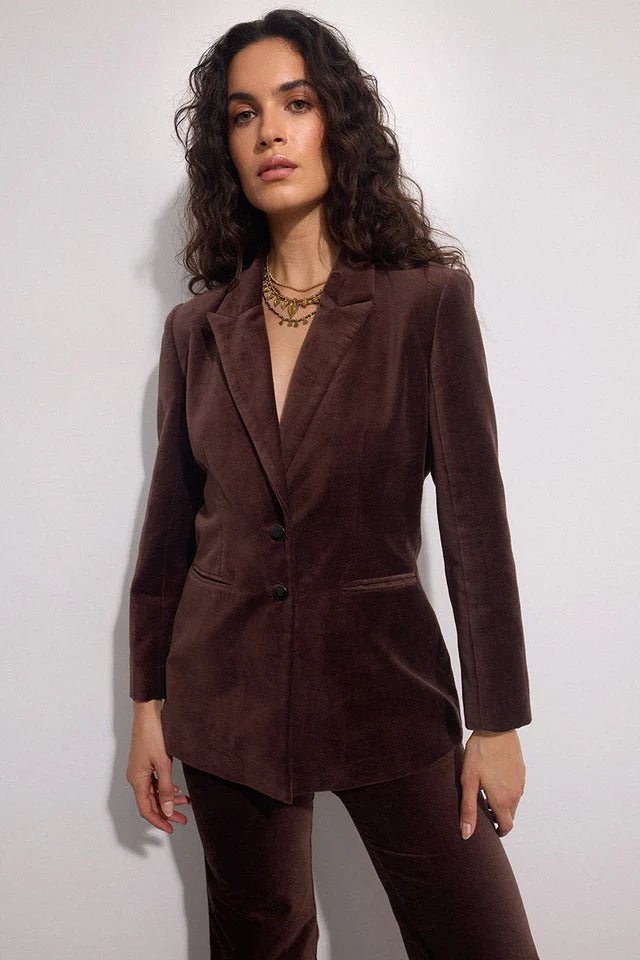 East Heritage Valaris Velvet Blazer - Fifi & Moose BoutiqueFifi & MooseFifi & Moose BoutiqueClothing