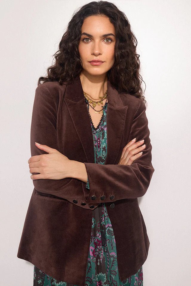 East Heritage Valaris Velvet Blazer - Fifi & Moose BoutiqueFifi & MooseFifi & Moose BoutiqueClothing