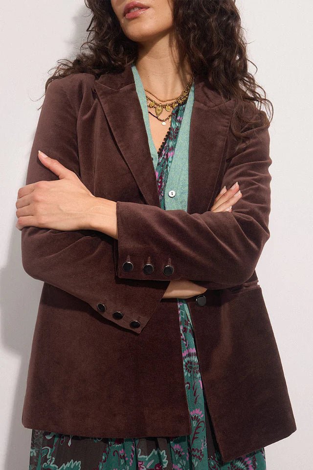 East Heritage Valaris Velvet Blazer - Fifi & Moose BoutiqueFifi & MooseFifi & Moose BoutiqueClothing