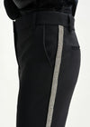 Essentiel Antwerp Black flared pants with rhinestone - embellsihed sideseams - Fifi & Moose BoutiqueFifi & Moose BoutiqueFifi & Moose BoutiqueClothing