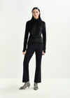 Essentiel Antwerp Black flared pants with rhinestone - embellsihed sideseams - Fifi & Moose BoutiqueFifi & Moose BoutiqueFifi & Moose BoutiqueClothing
