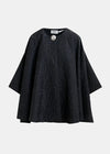Essentiel Antwerp Black Jacquard oversized cape jacket - Fifi & Moose BoutiqueFifi & Moose BoutiqueFifi & Moose BoutiqueClothing